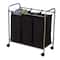 Household Essentials Rolling Triple Laundry Sorter